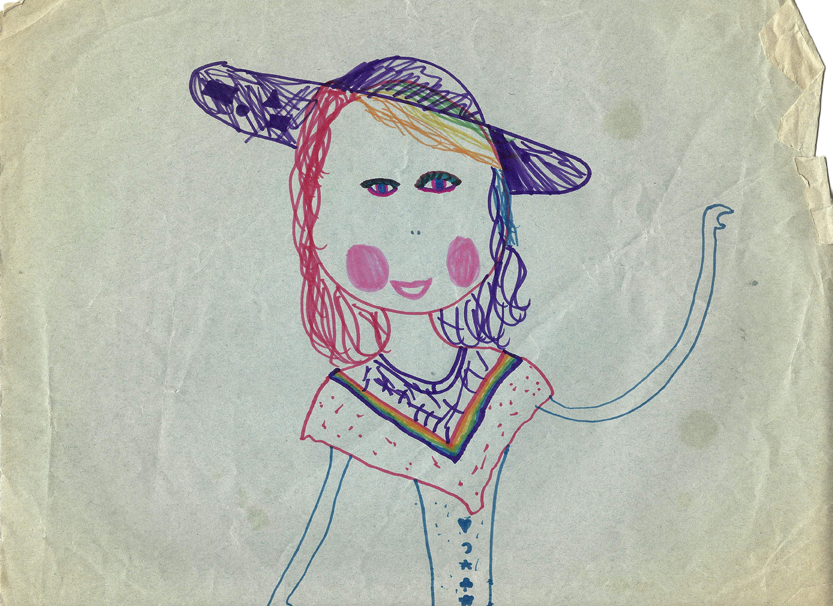 The beginnings of my artistic career!  And my career as a lesbian.